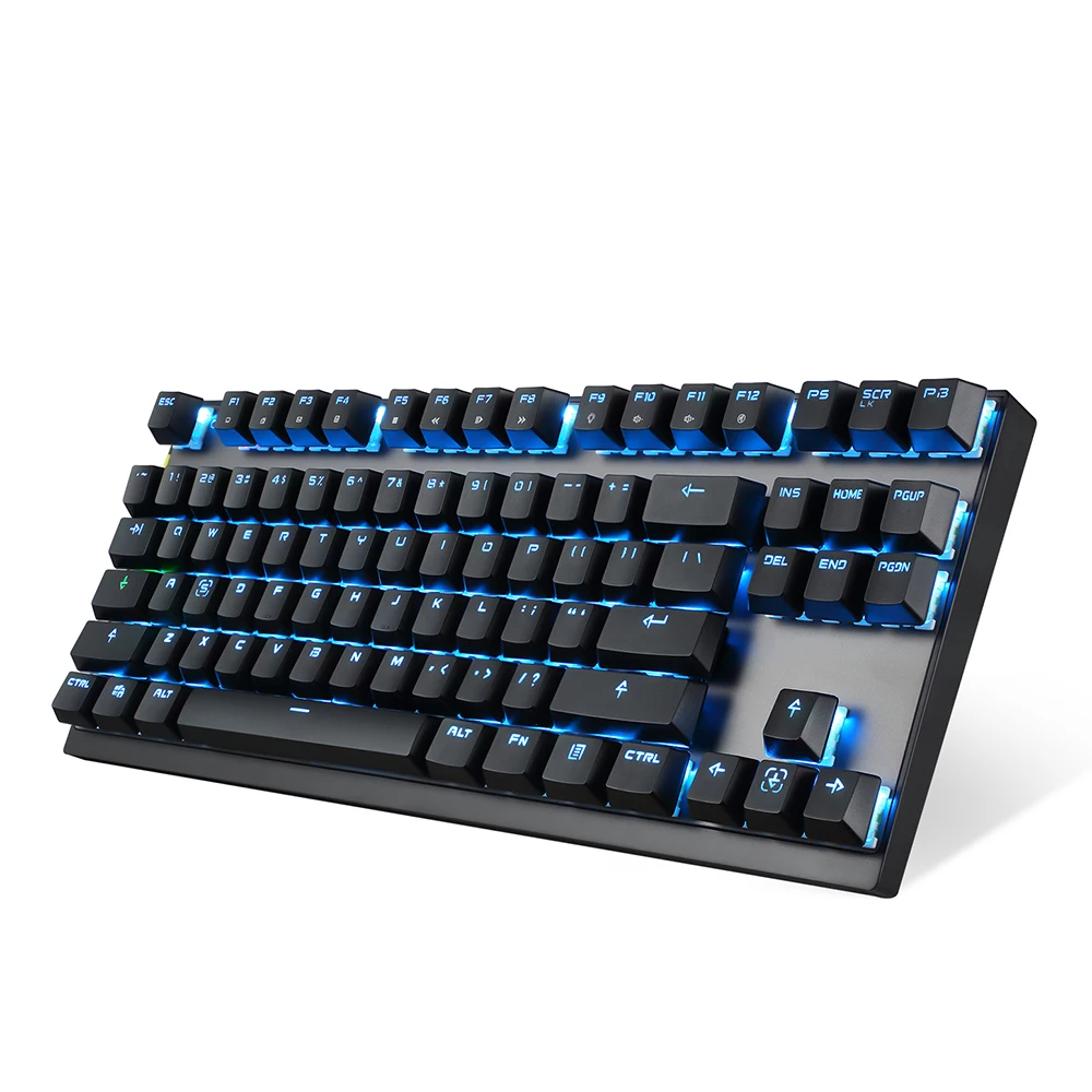 

Motospeed Wired / Wireless Dual Mode 87 Keys Mechanical Keyboard 2.4G Wireless Backlit Gaming Keyboard Aluminium Alloy Panel