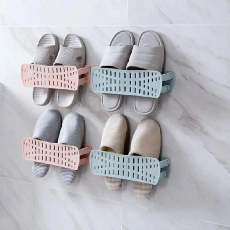Home Storage Shoes Rack Foldable Wall Mounted Shoe Racks Simple Shoes