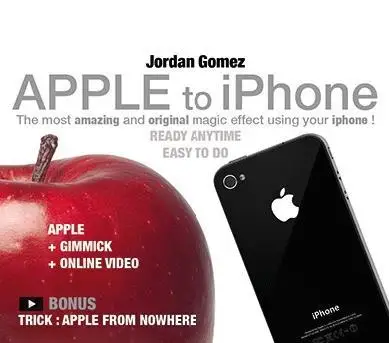 Apple на телефон от Jordan Gomez Magic Trick принадлежности для фокусника сценические карты, ментализм, комедии Классические игрушки