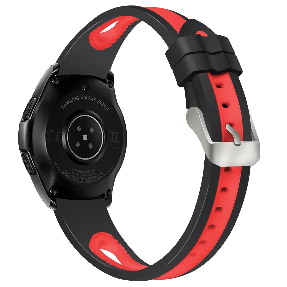 KINGBEIKE New Design Colorful Silicone Watchbands For Samsung Galaxy Smart Watch Band Replacement Bracelet Frontier Watch Strap