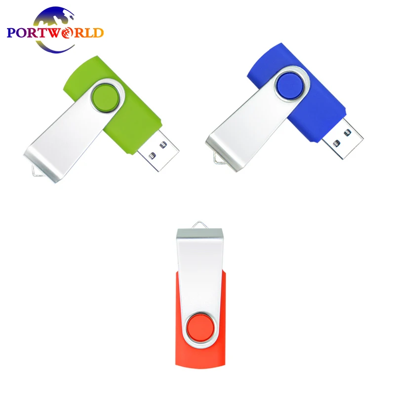 Portworld 3 Bulk 32GB Flash Drive with Unique Lanyards USB 3.0 Memory