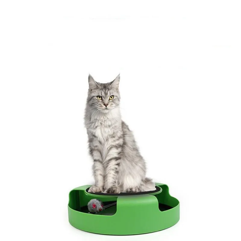 

Pet Cat Toy Scratch Board Mouse Crazy Training Funny Toy For Cat Playing Toy with Mice Cute Cat Mouse Toy Catch the Motion Mouse