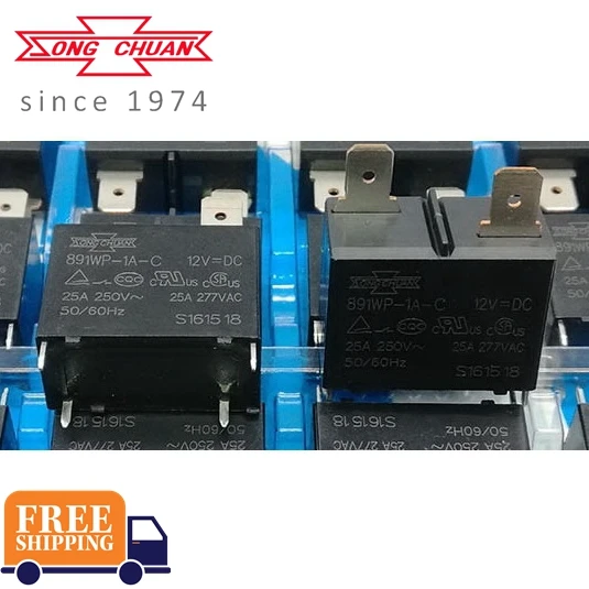 Novo e Original Relé Songchuan Marca 891wp-1a-c 12vdc 25a 2 Relé SONGCHUAN RELÉ 891WP 1A C 12VDC 25A Marca novo e original