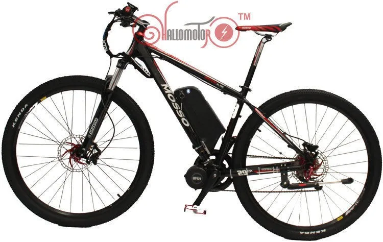 48 В 750 Вт MOSSO 29er Ebike Электрические велосипеды 8fun Mid-Drive Двигатель+ 9 Скорость+ 48 В 12ah литиевых Батарея+ ЖК-дисплей Дисплей