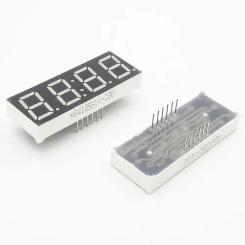 

2PCS 0.56" 4 Digit Super Red LED Display Common Anode with Time Display 12 Pins