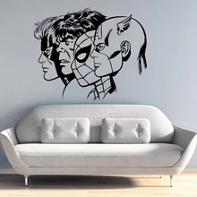 Superheroes Captain America Spiderman Hulk Wall Sticker Vinyl Art Removable Poster Mural Bedroom Livingroom Decoration W227 Superheroes Captain America Spiderman Hulk Wall Sticker Vinyl Art Removable Poster Mural Bedroom Livingroom Decoration W227