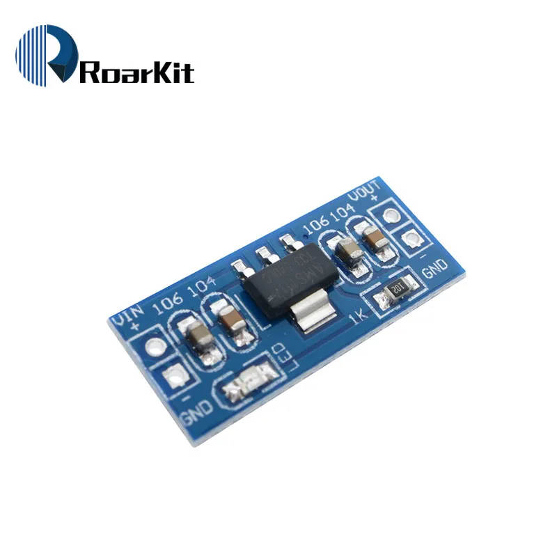 10 шт./партия AMS1117 3,3 В 5 в модуль питания AMS1117-5.0V модуль питания AMS1117-3.3V
