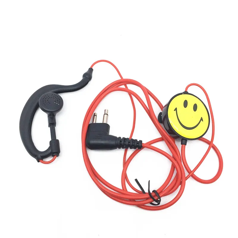 

10PCS Red Smiling Face Fashion Headphones for Motorola CP88, CP040. CP100, CP125, CP150, CP200, CP250, CP300