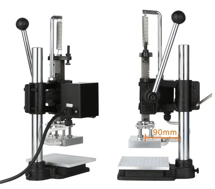JINXINYANG машина для горячего тиснения фольгой ручная Бронзирующая машина для тиснения кожи и дерева