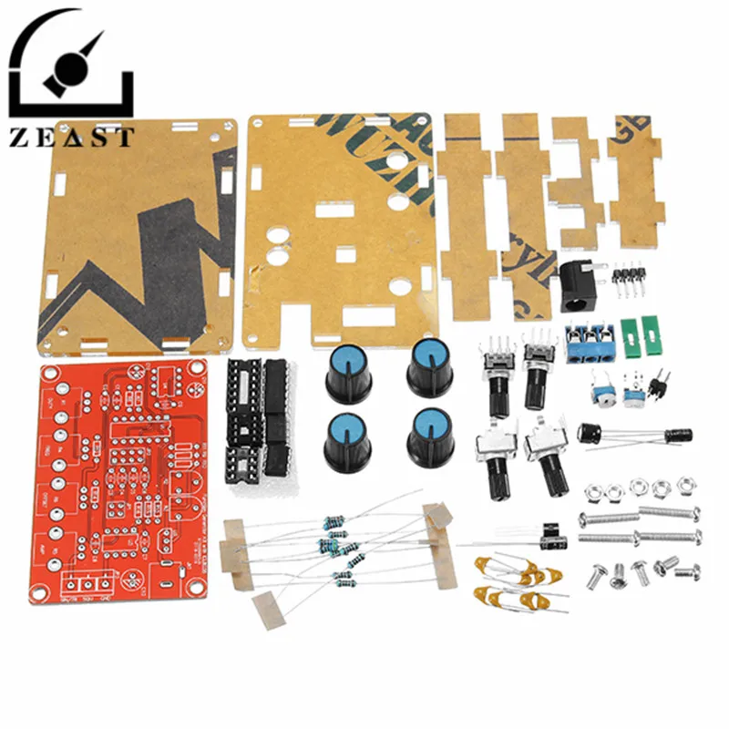 

DIY Multifunctional Low Frequency Signal Generator Kit ICL8038 Acrylic Shell Signal Generator 5HZ ~ 400kHz