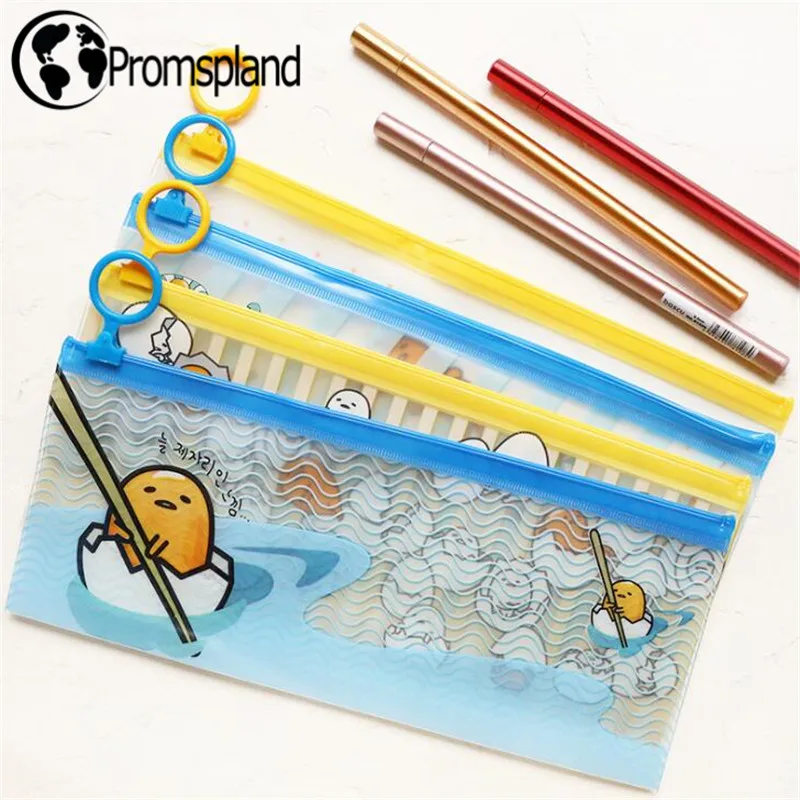 

40pcs Creative Transparent Egg Pvc Pencil Bag Anime Pencil Case Kids Gift #w240 Stationery School Supplies Wholesales