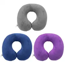 Портативная походная Подушка легкая надувная u-образная подушка для шеи дорожная Мягкая воздушная подушка для туризма на открытом воздухе