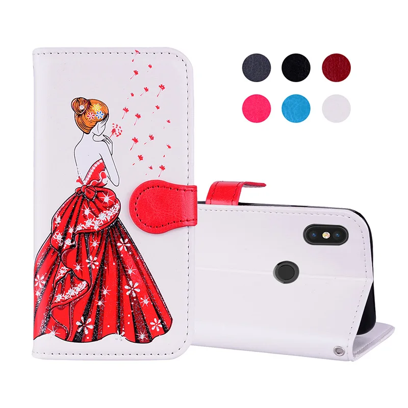 dress girl leather case xiaomi redmi note 5 pro (6)