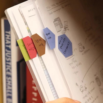 

240pcs/lot Creative colorful paper index stickers classification memo tag diary sticker label index sticker binder index divider