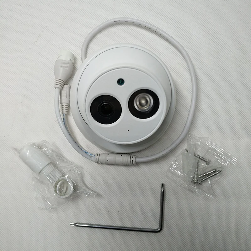  Dahua H.265 6MP IP Camera IPC-HDW4636C-A Metal casing Built-in MIC IR50m IP67 IK10 multiple languag