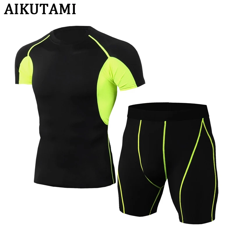 Мужской спортивный костюм Rashguard шорты для тайского бокса быстросохнущие