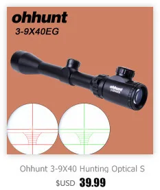 Ohhunt 3-9X32 AO компактный охотничий прицел 1/2 полумиллиметровая точечная проволочная сетка с красным зеленым освещением башенки фиксирующие оптические прицелы