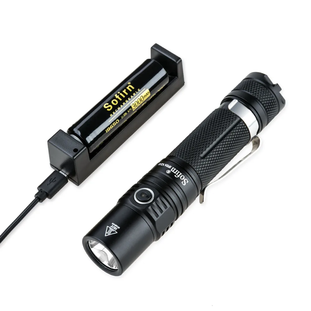Sofirn Новый SP32A V2.0 высокое Мощность светодиодный фонарик 18650 Фул Cree XPL2 1300lm факел