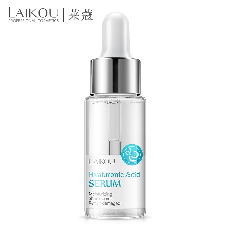 LAIKOU 15ml Hyaluronic Acid Serum Moisturizing Essence Face Cream Korean Shrink Pores LANBENA Acne Hyaluron Cosmetics Make Up