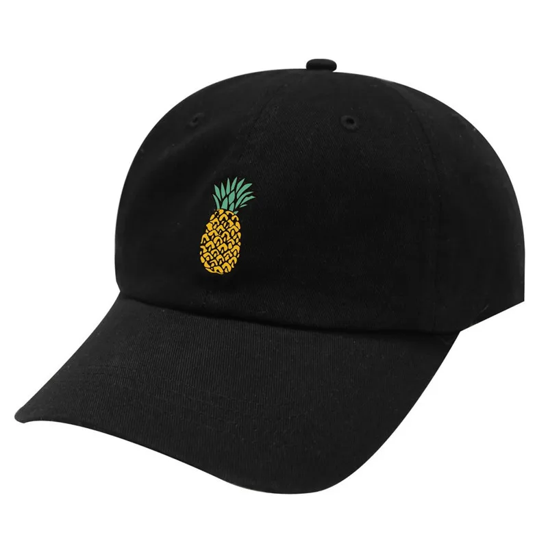 

Spring Women's Cap Snapback 3D Pineapple Pattern Printed Hat Men's Summer Baseball Caps Hip Hop Hats Casquette Homme