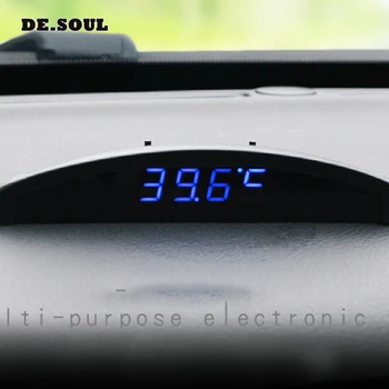 

PARASOLANT Car accessories Multifunction Clocks Clocks Digital Automotive Supplies Thermometers Displays A clock on the car