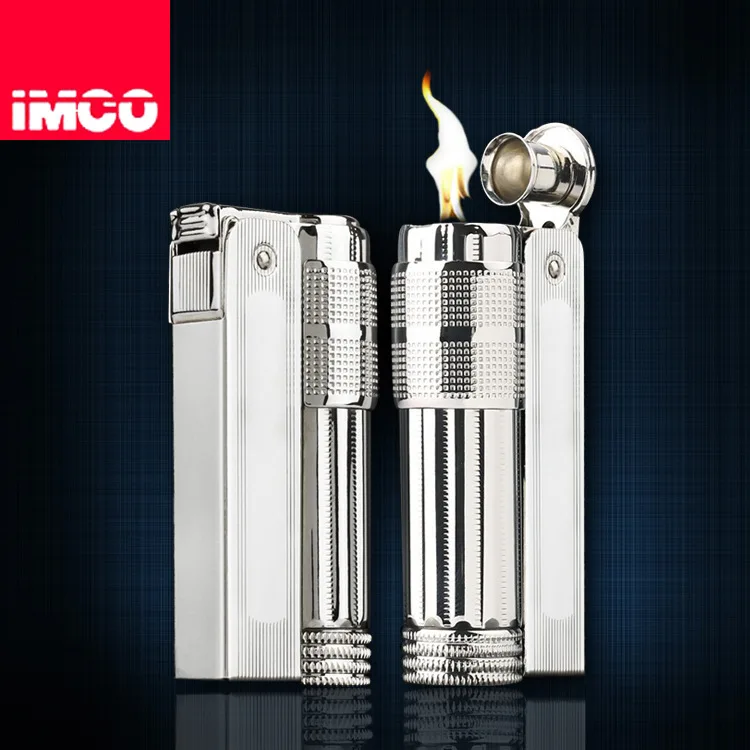 Оригинальная зажигалка IMCO старая бензиновая Зажигалка из настоящей нержавеющей