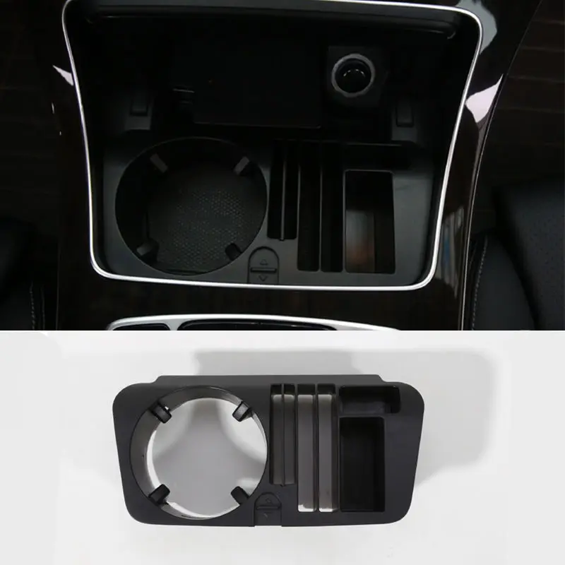 

Interior Center Control Storage Box Cup Holder Box Container Tray For Mercedes Benz C Class W205 GLC 260 C180 C200 Car Organizer