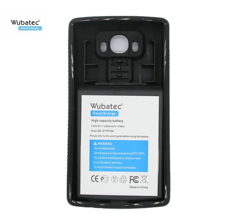 

Wubatec 1x G4 BL-51YF 8200mAh Battery For LG G4 H818 VS999 VS986 US991 F500S F500K F500L H810 H815 Extended Battery TPU Case
