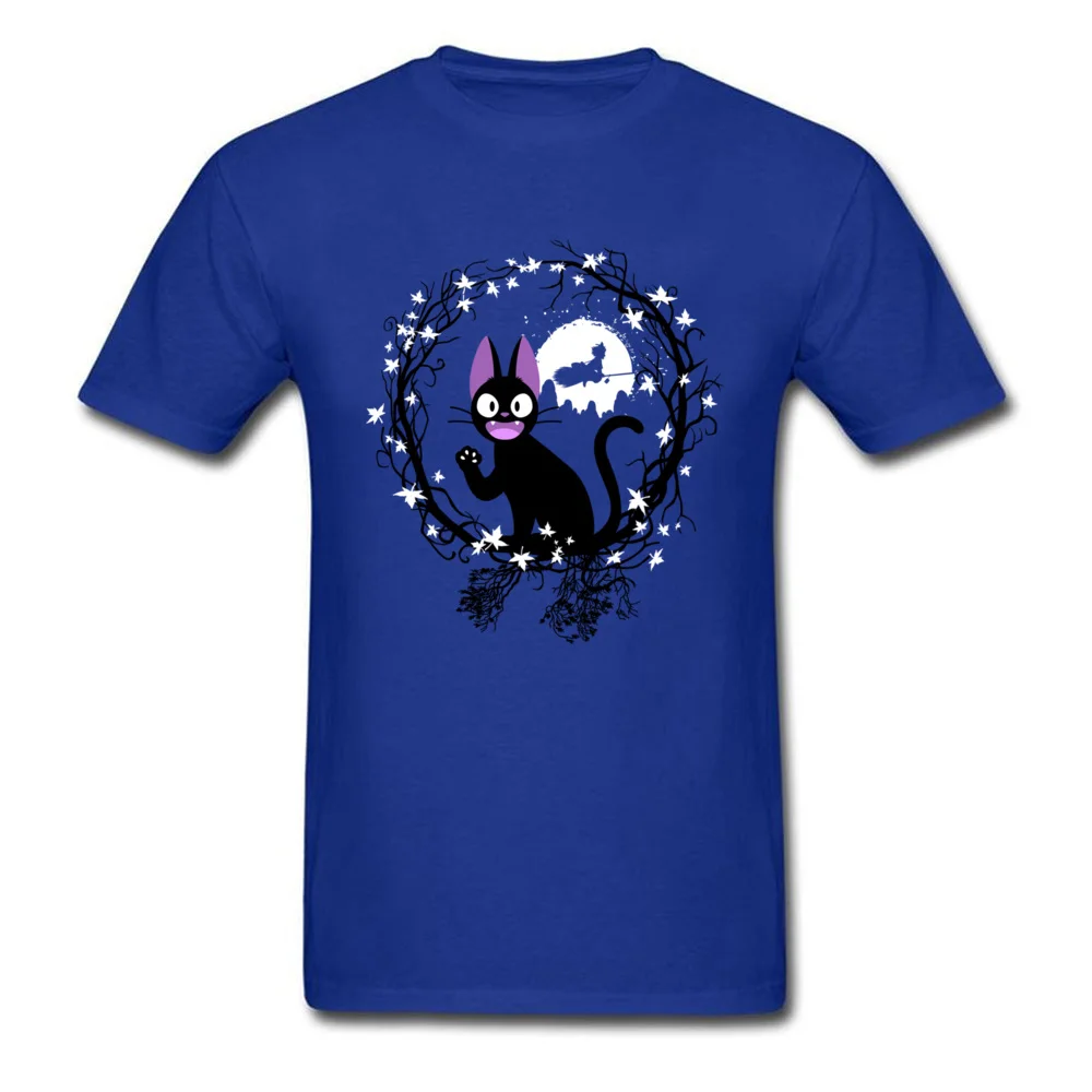 cat circle 6275 Casual T Shirts for Men 100% Cotton Fabric Father Day Tops Shirt Printed Tee Shirts Short Sleeve Brand O-Neck cat circle 6275 blue