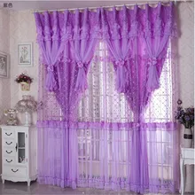 Hot Sale 3 Lays Lace Luxury font b Curtains b font For Living Room Girls Pink