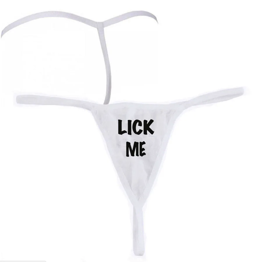 Королевские пиковые стринги для горячей жены lick me puppy kitte swinger cuckold lifestyle трусики стринги женские один размер короткие сексуальные P004 - Цвет: lickme