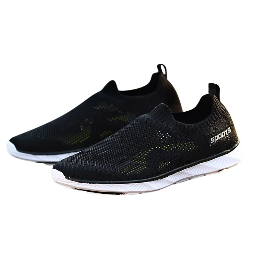 

Summer Outdoor Shoes Casual Sports Water breathable Shoes Mesh Solid Fashion Couple running shoes for Women slip on sneakers