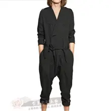 Повседневный комбинезон свободный спортивный костюм весенний и летний мужской комбинезон Мужские штаны стилист волос комбинезон брюки