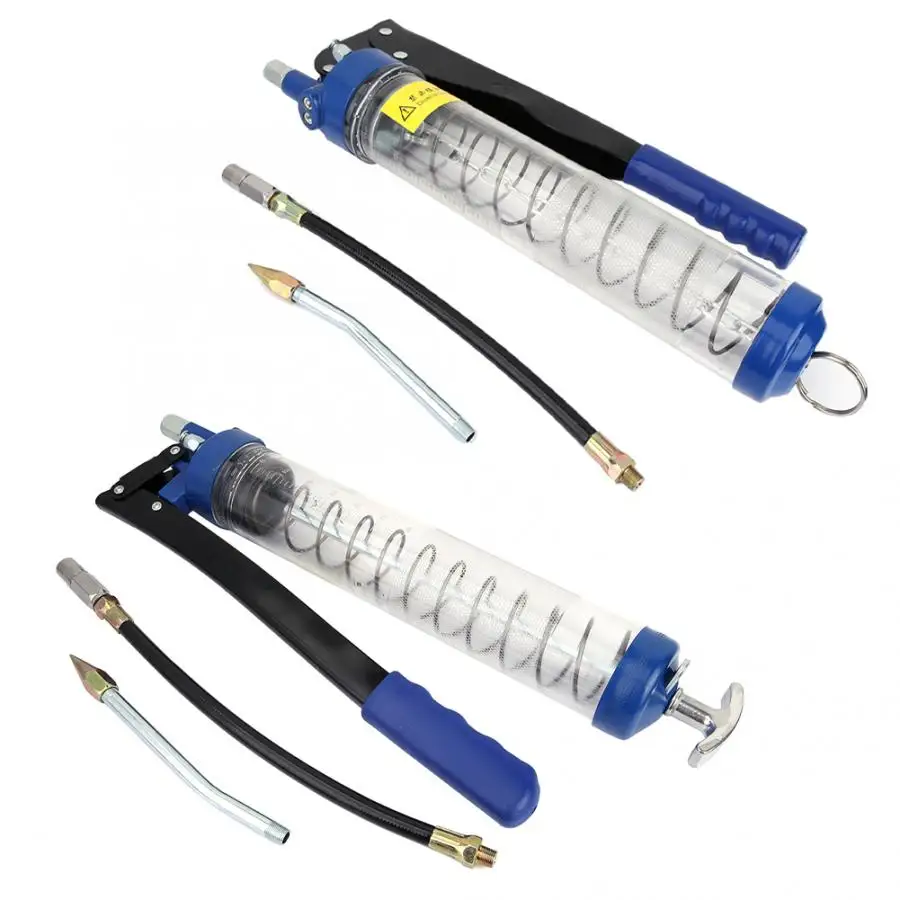 

Grease Gun Set 400CC/600CC Heavy Duty Transparent Manual Grease Gun Lubrication Tool