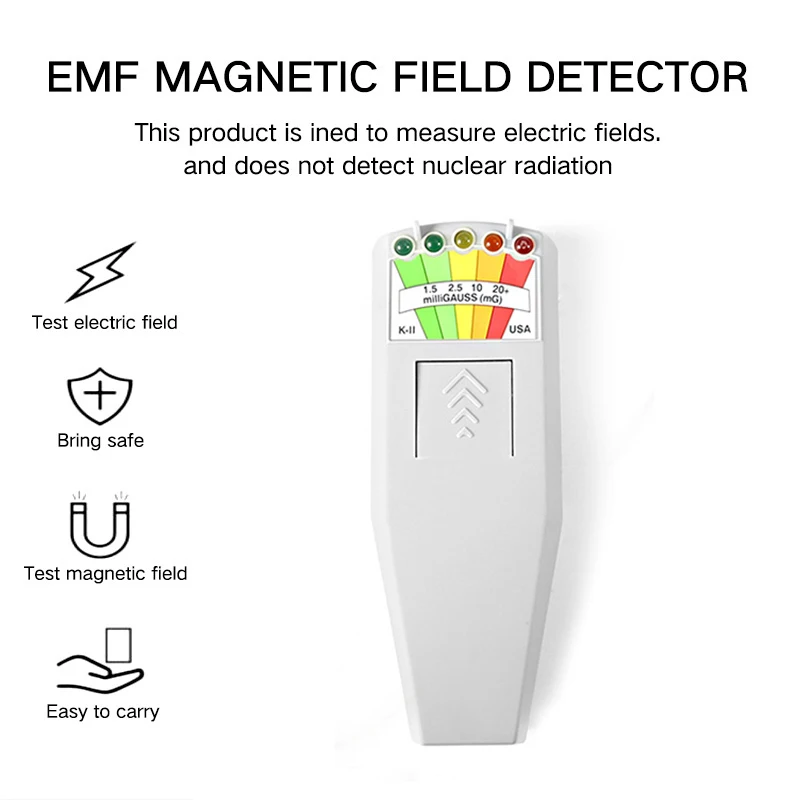 K2 Kii цифровой Emf метр детектор Ручной ЖК-Дозиметр Тестер для электрического Emf метр электромагнитного поля излучения