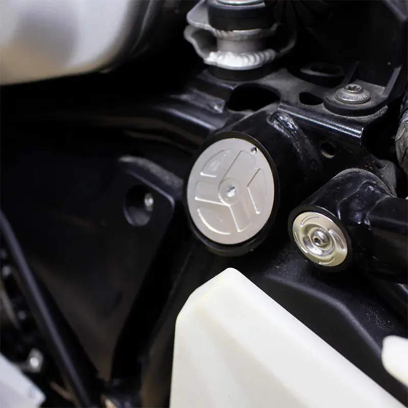 Мотоцикл с ЧПУ алюминиевая серебряная рамка отверстие Заглушка Крышка Набор для 2013- BMW R1200GS R1250GS R 1200 GS RT Adventure