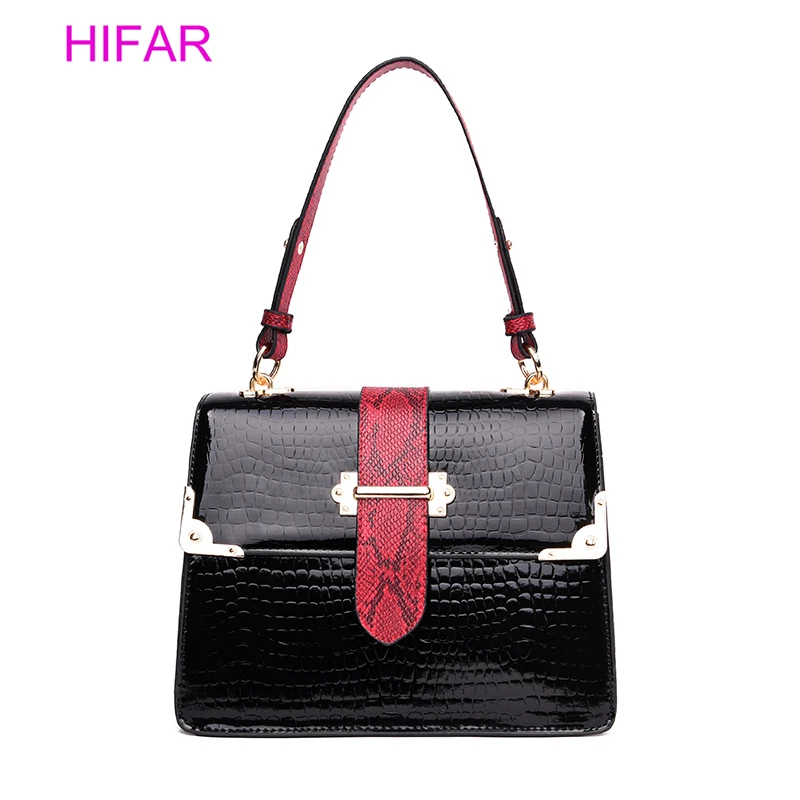 

2019 Crocodile Snake Pattern Women fashion Flap Bag Leather Handbag Luxury Women Bag Very High Quality Shoulder Crossbody bag