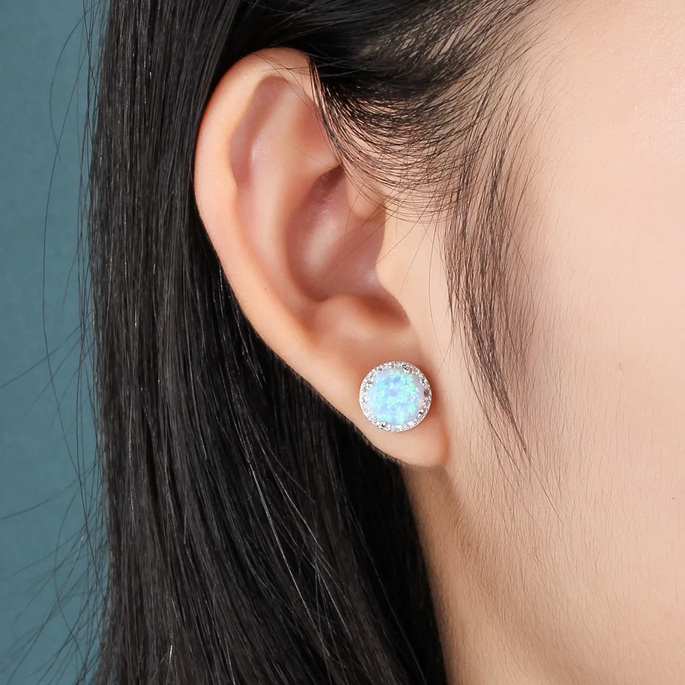 

Hot new high quality S925 silver earrings large single zircon earrings suitable for fashion women wear and lovers gift LB18