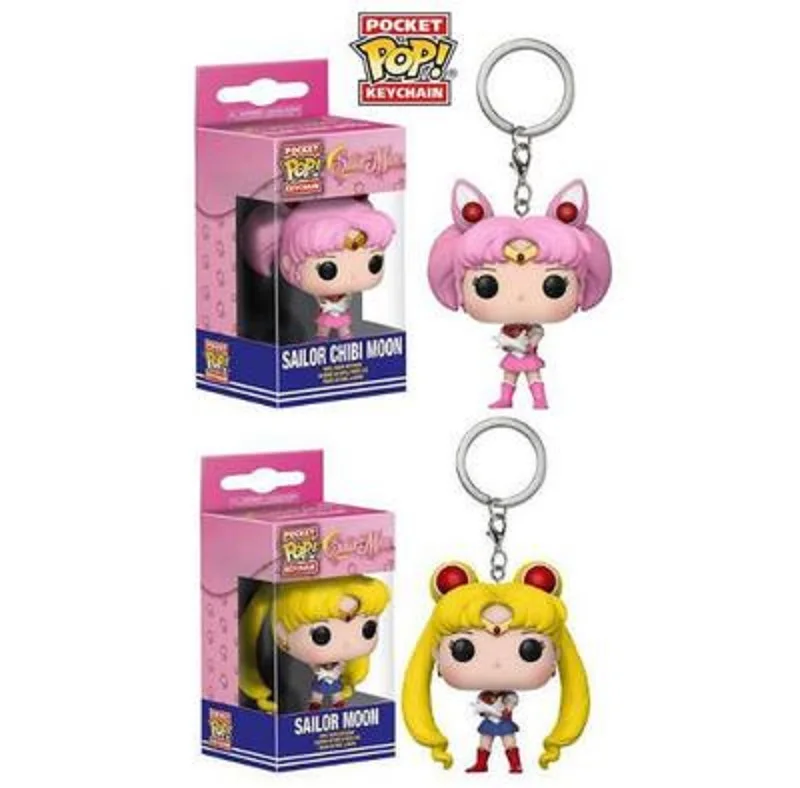 Pocket POP Sailor Moon Sailor Chibi Moon Mini Figure Keychain Key Holder Gift