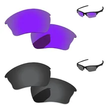 Черный серый и плазменный фиолетовый 2 пары Поляризованные Сменные линзы для полукуртки XLJ Солнцезащитные очки Рамка UVA и UVB Защита