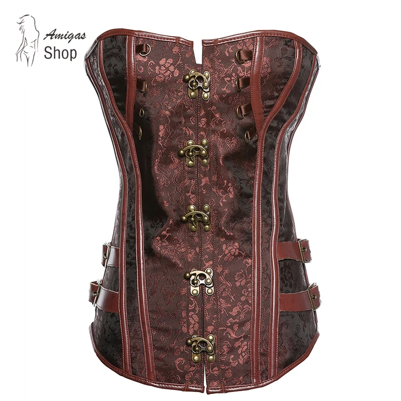 Plus Size Waist Control Corset Spiral Steel Bone Corset Tighten Up ...