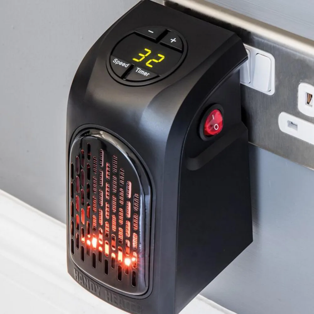 Alloet 400W Electric Heater Mini Fan Heater Desktop Household Wall Handy Heating Stove Radiator Warmer Machine for Winter (5)