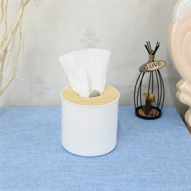 Dining Table Glitter Tissue Box Holder Cover Napkin Case For Car Office MA