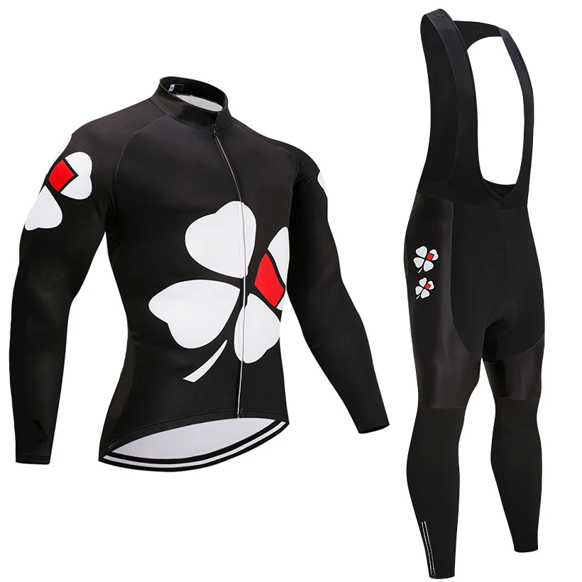 

2019 Brand NEW Autumn Black Long Cycling Clothing Sets Maillot Ropa Ciclismo Invierno MTB Bicycle Jerseys Bike Sportswear