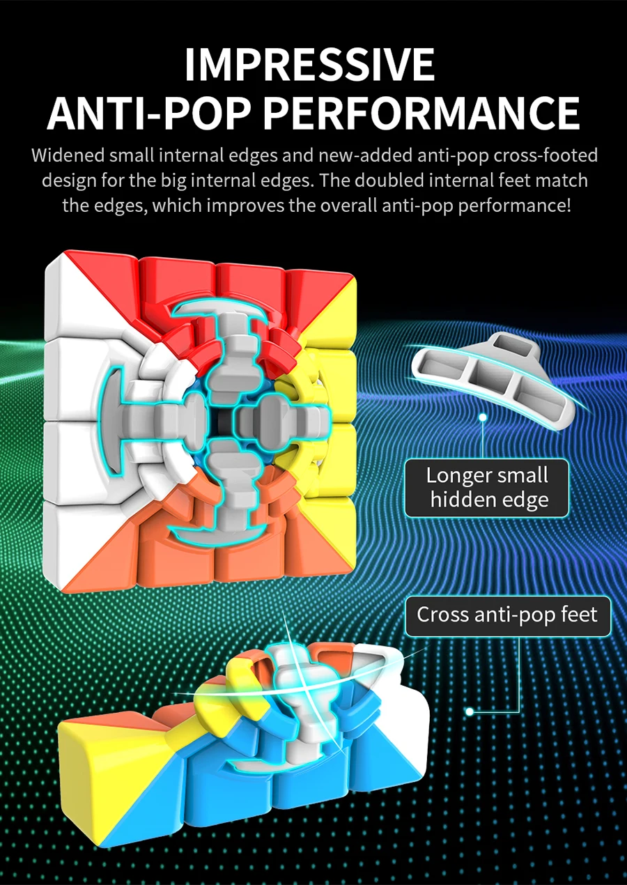 4x4 скоростной куб Магическая игра 4x4x4 Moyu Meilong головоломка без струйки Forsted 4x4x4 Neo Cubo Magico мини размер игрушки для детей