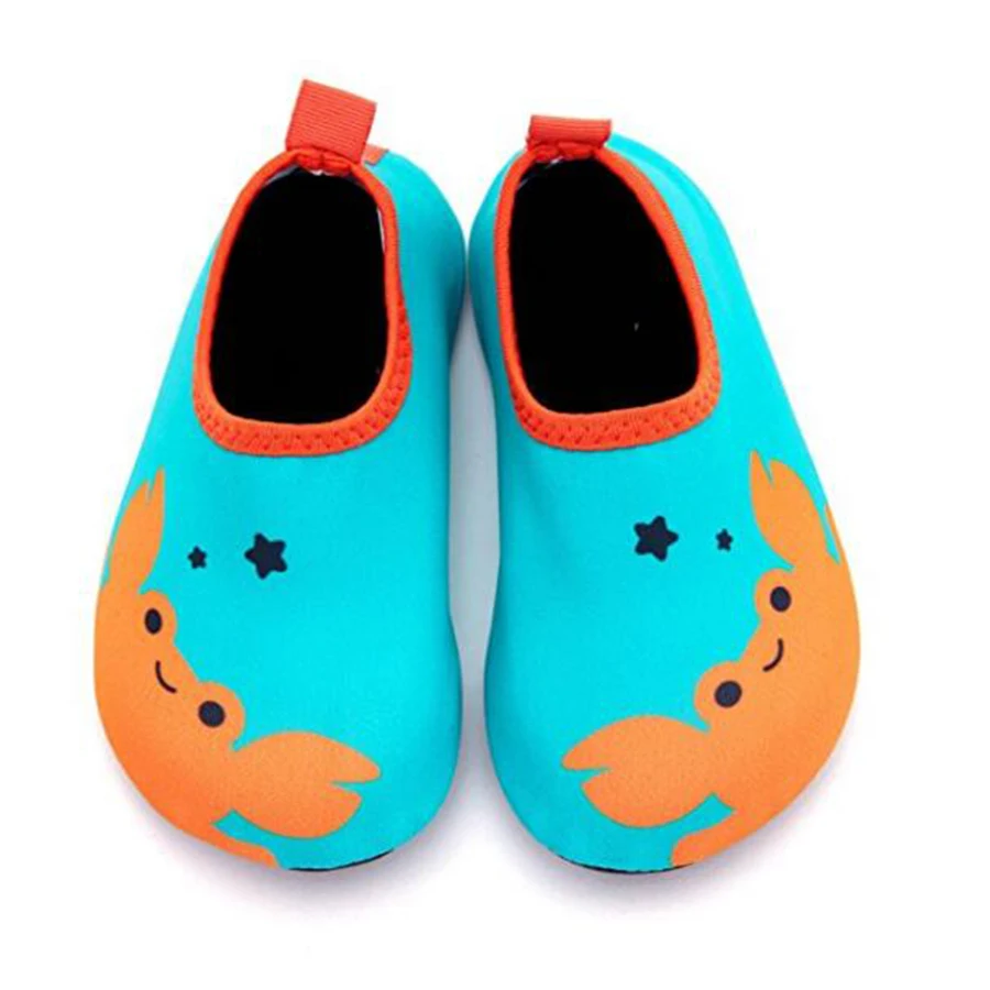 Kids Quick Drying Swim Water Shoes Footwear Barefoot LightWeight Aqua Socks For Beach Pool Cartoon Children Slippers Shoes