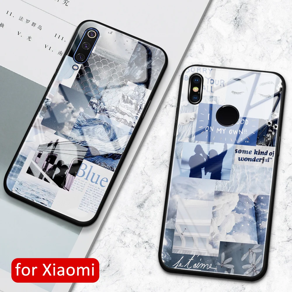 Для Xiaomi mi 9 чехол 9se стеклянная задняя крышка mix 2s Модный для 8 8se lite explorer 2 3