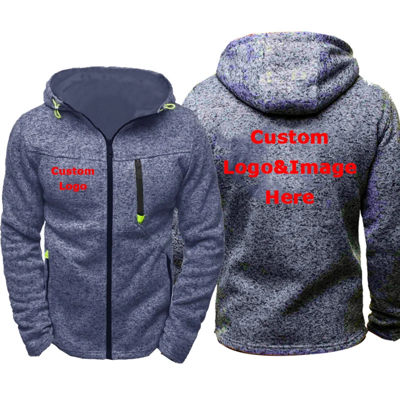  2019 New Arrival Customize Logo Design Hoodie Men Fashion Cool Fleece Hoodies Zipper Jacket Costume