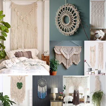 

2019 New Arrivals 3mm x 200m Macrame Cotton Cord for Wall Hanging Dream Catcher Best Selling Dropshipping