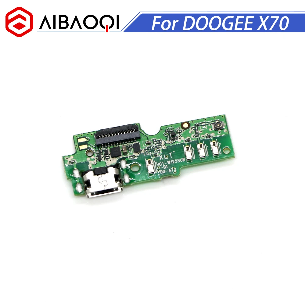

AiBaoQi New Original usb plug charge board For Doogee X70 Mobile Phone Flex Cables charging module phone Mini USB Port